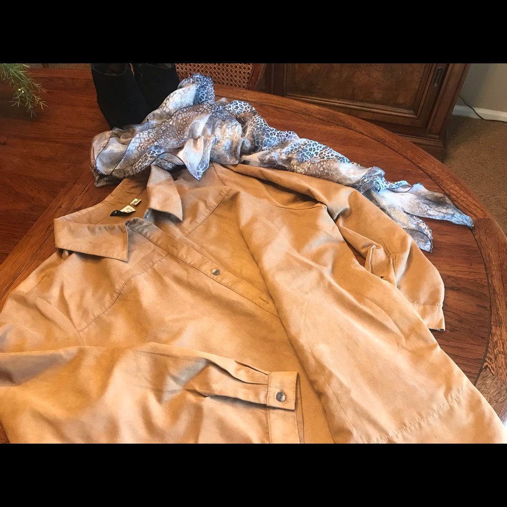 Faux suede Big Shirt